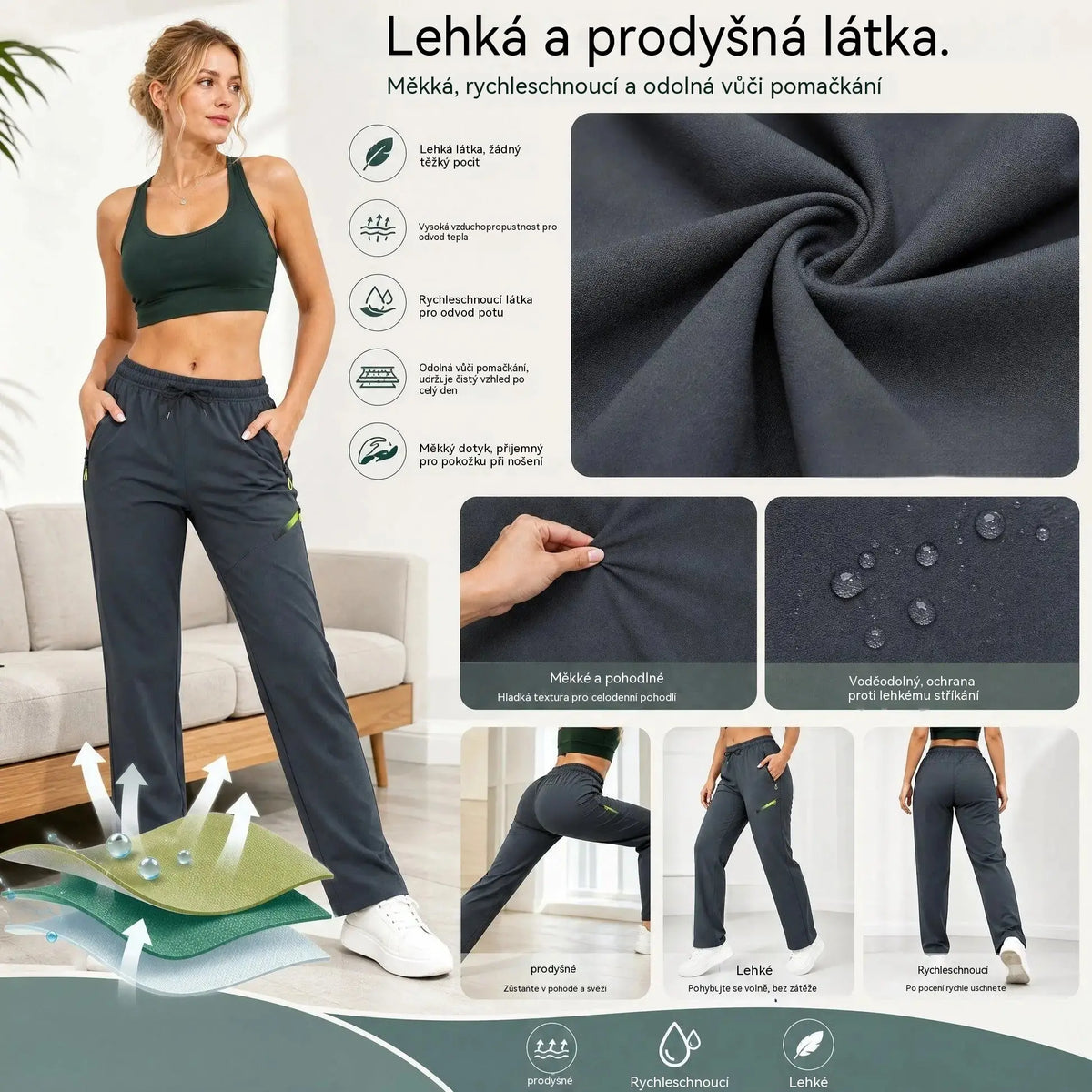 ⏳ Časovo obmedzená ponuka 🔥 Dámske cargo nohavice rovného strihu — Elastický pás; ideálne do práce, na cesty aj na každodenné nosenie 👖✨