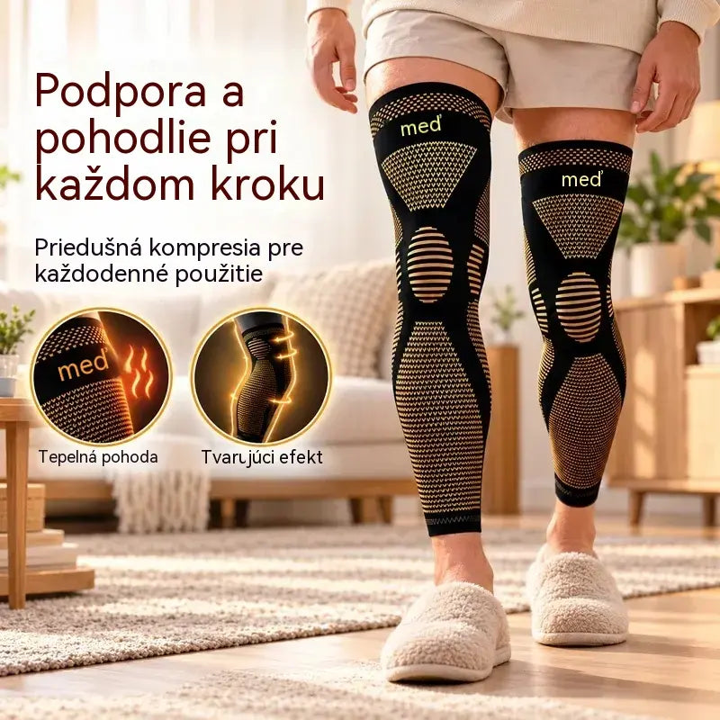 25 eur za pár🦵  Dlhá elastická nylonová kolenná ortéza | Kompresné priliehanie, hrejivosť a flexibilita na šport aj každodenné použitie
