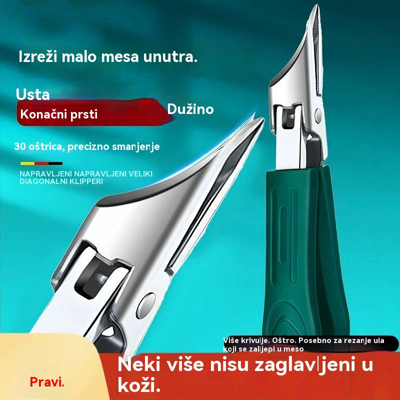 🔥 Škare za nokte otporne na prskanje s oštricom pod kutom od 25° (set od 3 dijela)
