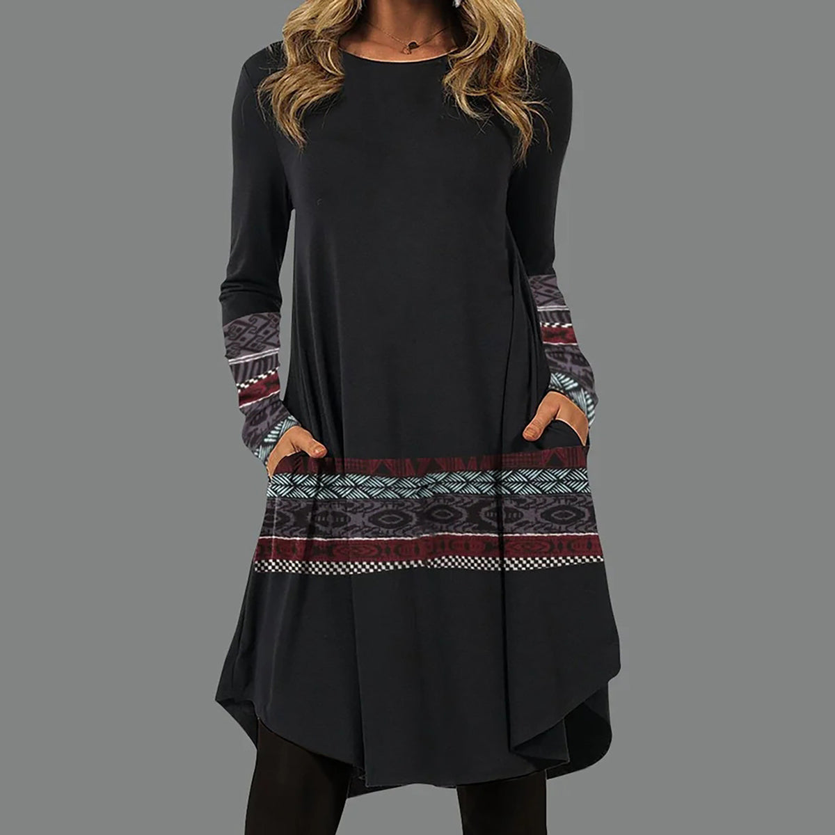 👗【Kúpte 1 a získajte 1 zadarmo】🍁【S-5XL】Dámske etnické módne ležérne šaty