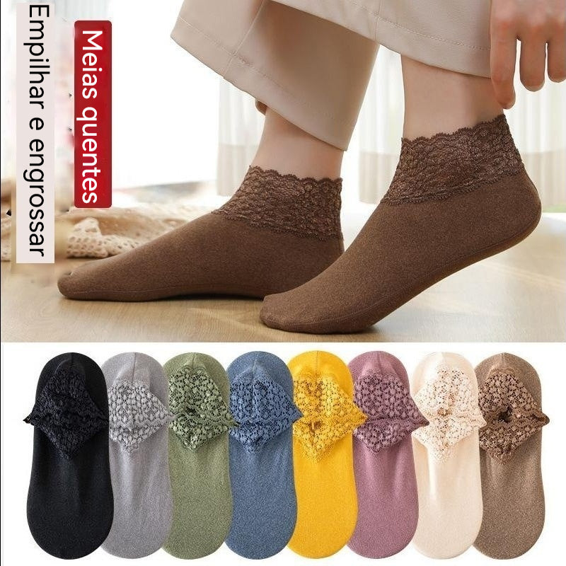 🧦【8 pari】Ležerne čipkaste sportske čarape koje upijaju mirise i znoj