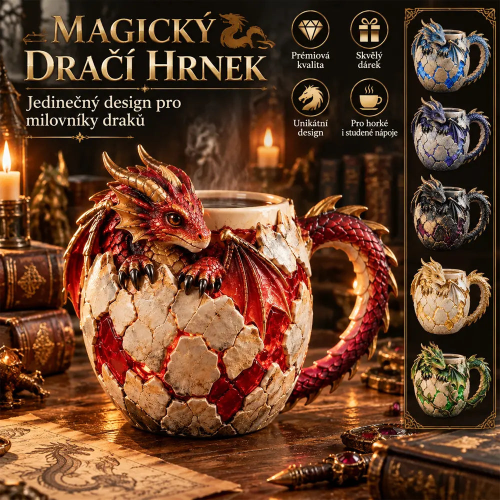🐉💧Séria hrnčekov s dračou tematikou