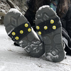 🚶🏔️(8 komada)Nevidljivi protuklizni rukavi za dereze s 5 zubaca, vanjske dereze, pogodne za planinarenje po snijegu, planinarenje, penjanje po stijenama i zimske ledene površine, obavezni dio za starije osobe.❄️【4 para】
