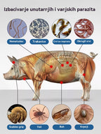 【Kupite 1, dobijte 1 gratis!】🌿【Suzbijanje štetočina】🐖🐄🐑 Riješite se grinja na svinjama, govedima i ovcama, zaštitite njihovo zdravlje i potaknite njihov rast! 💪✨