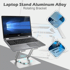 💻Stalak za prijenosno računalo Rotirajući stalak od aluminijske legure
