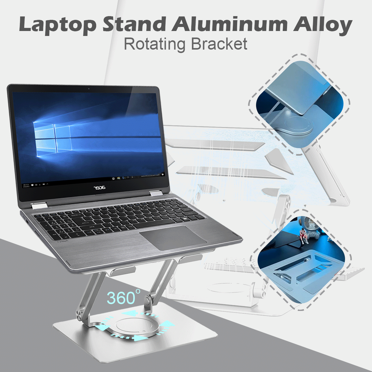 💻Stalak za prijenosno računalo Rotirajući stalak od aluminijske legure