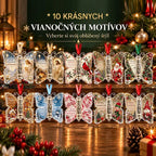 🎁5-dielna sada, cena 26 eur✨💴🎄 Vianočná ozdoba v tvare motýľa – šikovne do nej ukryte peňažný darček!