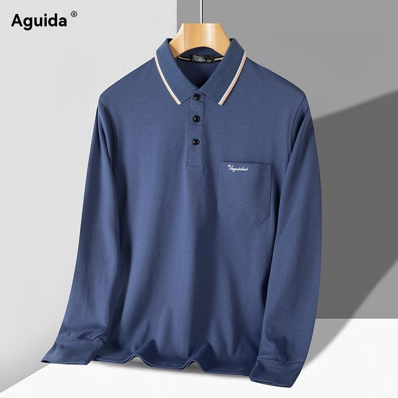 🔥🤵2026 Nova muška ležerna udobna polo majica dugih rukava