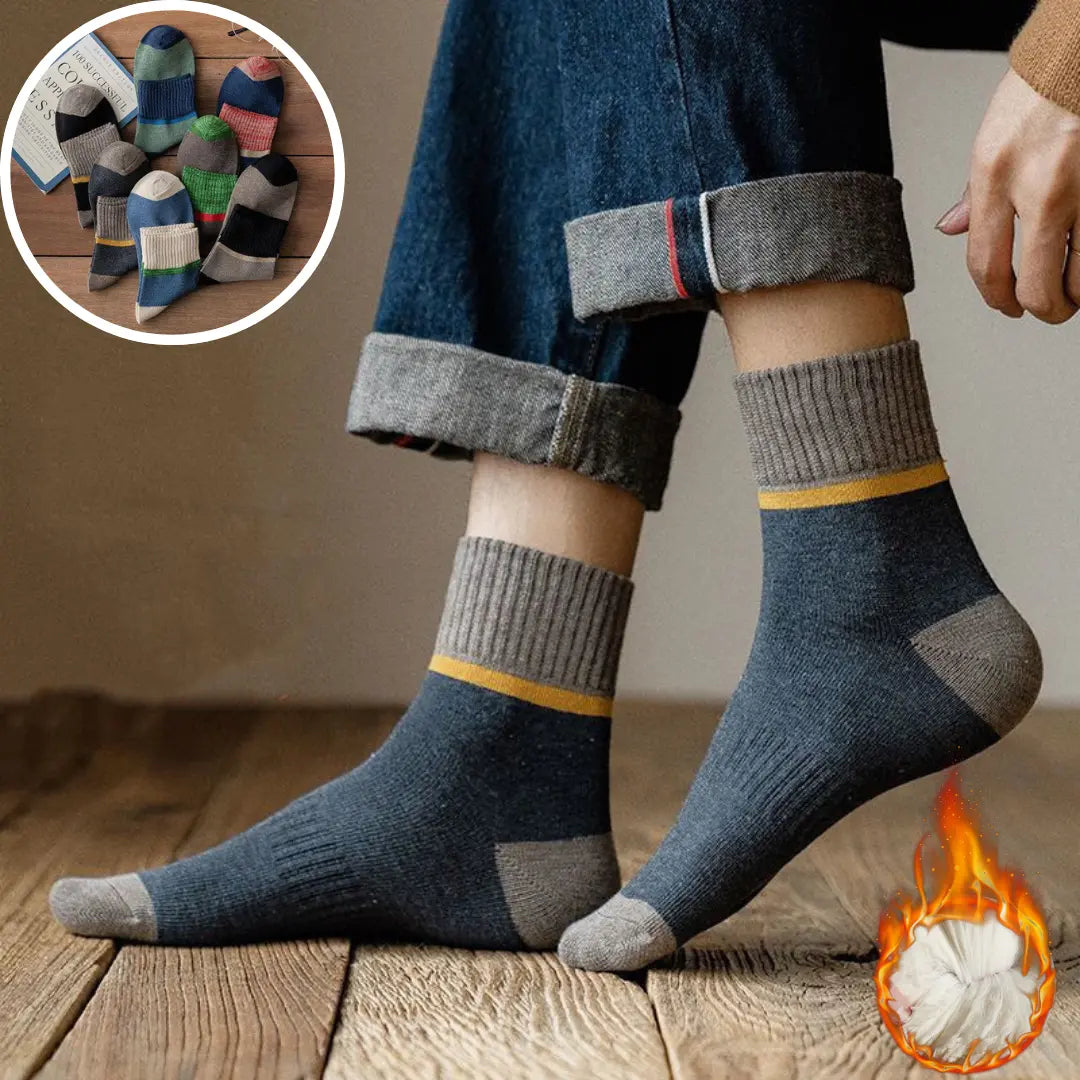 😍🧦【10 párov】Antibakteriálne, dezodorizačné a teplé vlnené ponožky na jeseň a zimu.