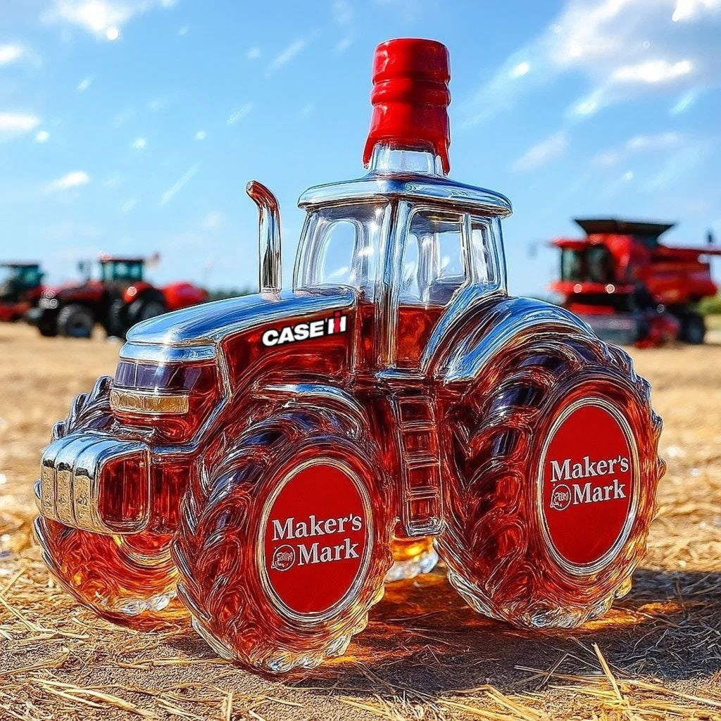 【30%OFF】🚜Retro boca vina s motivom poljoprivrednog traktora,🎁🎁Kreativni zatvoreni ukrasi za bocu viskija