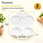 🎁2 kusy za 21 €💥Vajíčkový hrniec do mikrovlnky: dvojitý, nepriľnavý a ľahko sa čistí.🏠