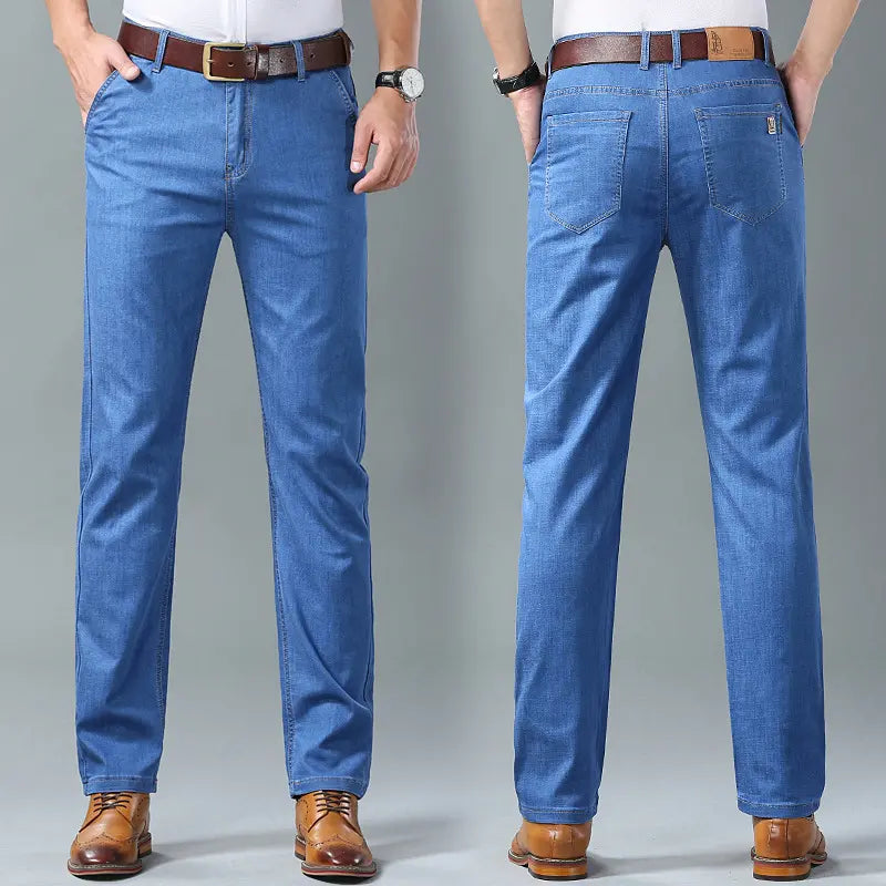 👖💥Jednoduché, ležérne a všestranné pánske džínsy nadmernej veľkosti