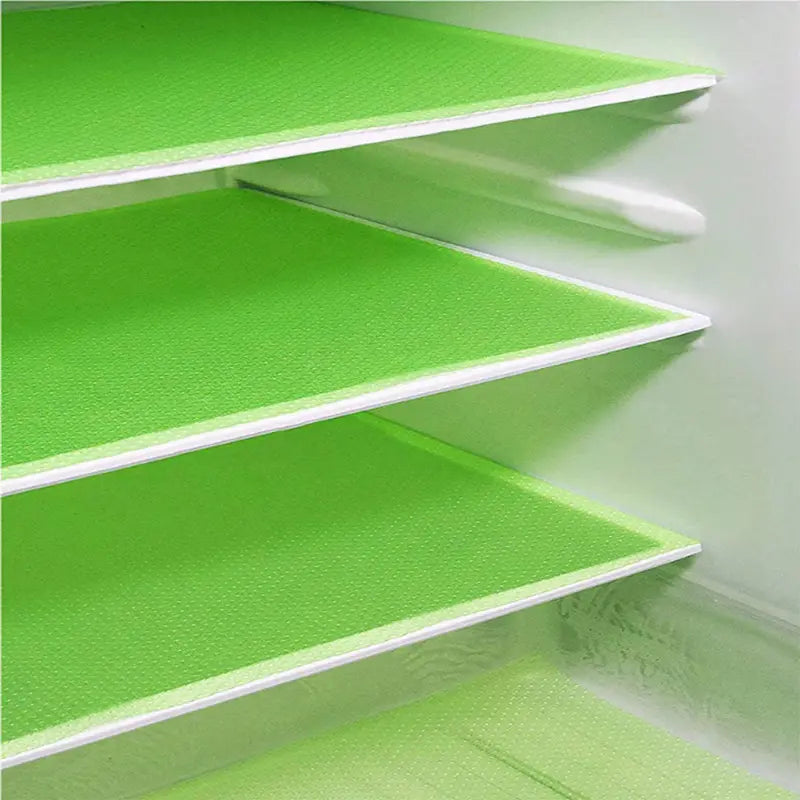 8 kusov za 22 € – 🧊🛡️ Vodeodolné chrániče políc do chladničky — Nešmykavé, ľahko sa čistia a sú vhodné na styk s potravinami — Udržujte police usporiadané a svieže ✨