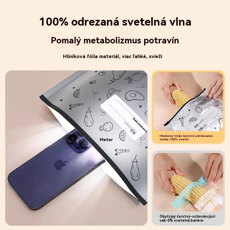 [60 kusov] Samouzatváracie úložné vrecká z hliníkovej fólie potravinárskej kvality