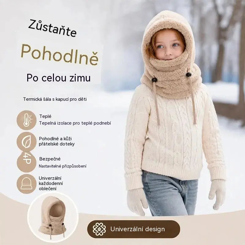 🔥2 položky za 27 eur🧢🧣Zateplená, větruodolná čepice typu kukla pro dětskou cyklistiku