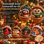 🎉【Kúpte 6 kusov a získajte 6 kusov zadarmo】12 kusov za 20,00 €🤩 🎁Nový 2D akrylový vianočný dizajn so zvieratami v tvare šišky