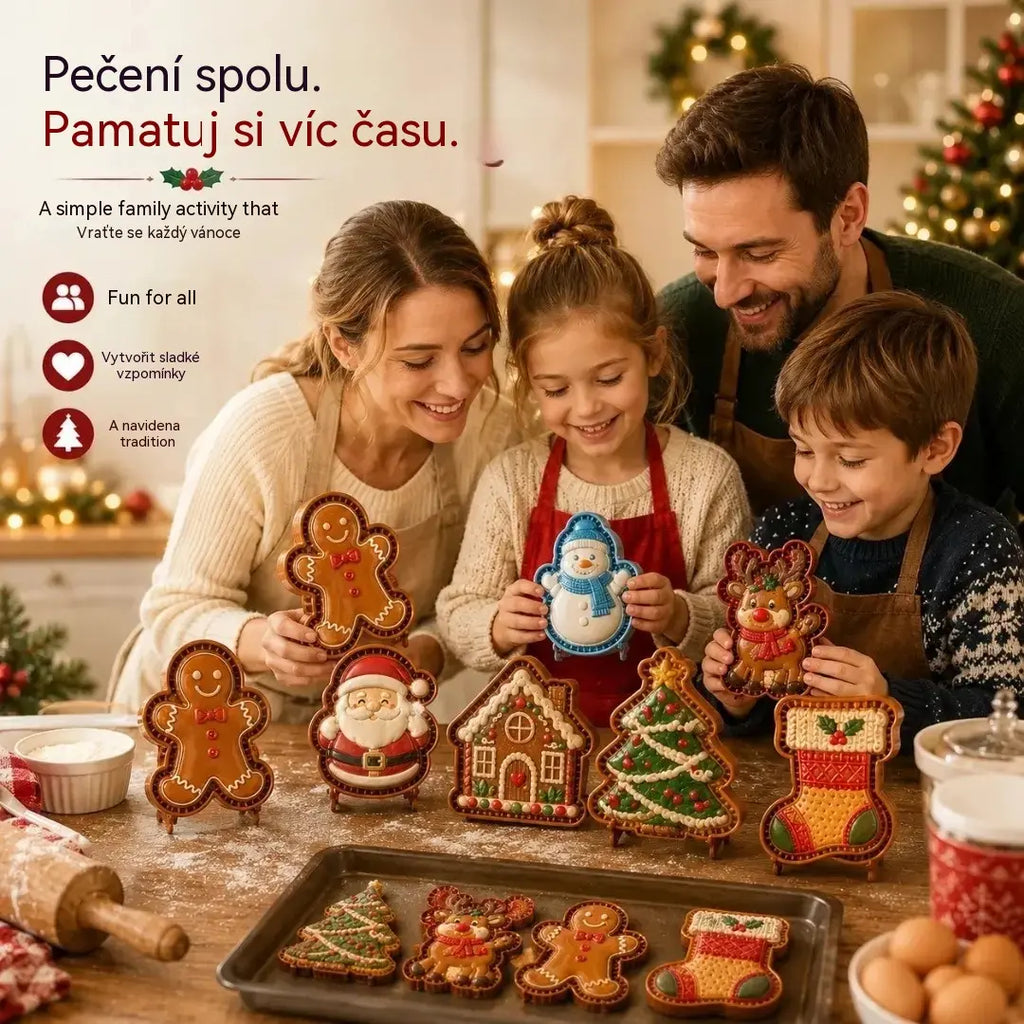 ⌛【Komplet 3 kosov】 21 € 🥧🎄 Komplet modelčkov za mini božične tortice z 9 različnimi motivi