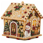 🎄🏠 Drevená 3D vianočná chalúpka – stavebnica | Dekorácia na zostavenie a ozdobenie pre celú rodinu