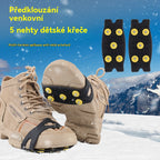 🚶🏔️(8 komada)Nevidljivi protuklizni rukavi za dereze s 5 zubaca, vanjske dereze, pogodne za planinarenje po snijegu, planinarenje, penjanje po stijenama i zimske ledene površine, obavezni dio za starije osobe.❄️【4 para】