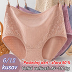 【6 kusov】【XL-4XL】Antibakteriálne nohavičky s vysokým pásom na kontrolu bruška 【45-110 kg】