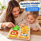 🧩✨【1 sada, 18x18 cm, 8 tém】Montessori 3D drevené puzzle pre deti 1–6 rokov – rozvoj logického myslenia a jemnej motoriky.
