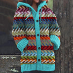 🧶🧥❄️【1 kus, S–5XL】Nová dámska pletená bunda s kapucňou – mäkká, hrejivá a vhodná na jeseň a zimu.
