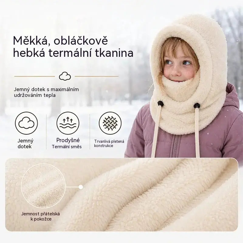 🔥2 položky za 27 eur🧢🧣Zateplená, větruodolná čepice typu kukla pro dětskou cyklistiku