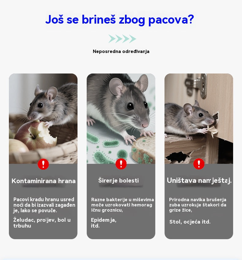 🔥【Kupite 2, dobijte 2 gratis】🐀⚠️Siguran i učinkovit rodenticid s kolekalciferolom