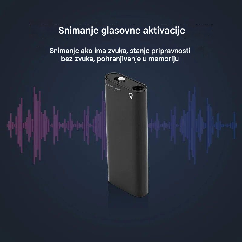 Mini snimač glasa s pametnom glasovnom aktivacijom
